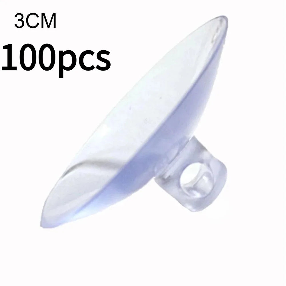 10-100pcs 3/4/5cm Aquarium Suction Cup Air Tube Holder Sucker For Fish Tank Pump Oxygen Air Tube Fixing Clip Accessories