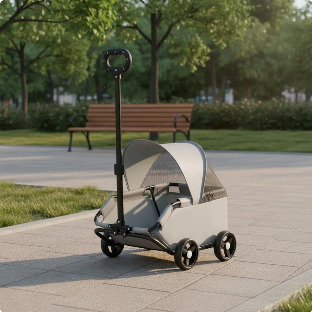 Small Pet Pet Carriage With Sun Sun Shade Lightweight Feline Pet Carriage Pet Outing Carriage Spacious Interior for Outdoor