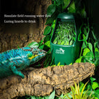 110V/220V Reptile Drinking Water Filter Fountain Green Feeding Chameleon Lizard ABS Dispenser Humidifier Reptiles Supplies