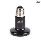 50/75/100W Reptile Heat Lamp Black Infrared Ceramic Emitter Heat Light Bulb Pet Brooder Touch Lamp For Chameleon Cage Snake Tank