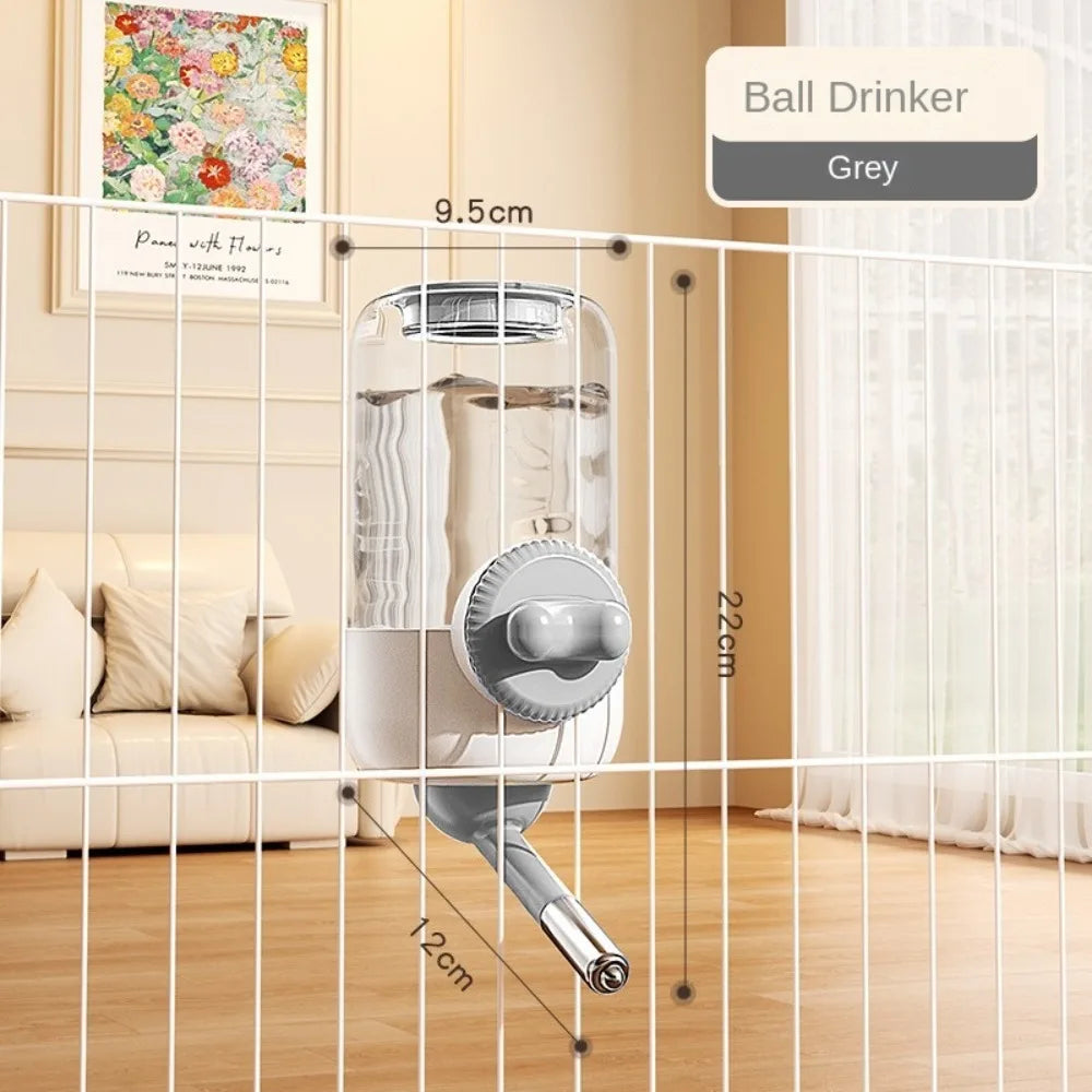 New Automatic Pet Feeder Plastic Detachable Cage Hanging Bowl Large Capacity Water Food Dispenser for Puppy Cats Rabbit