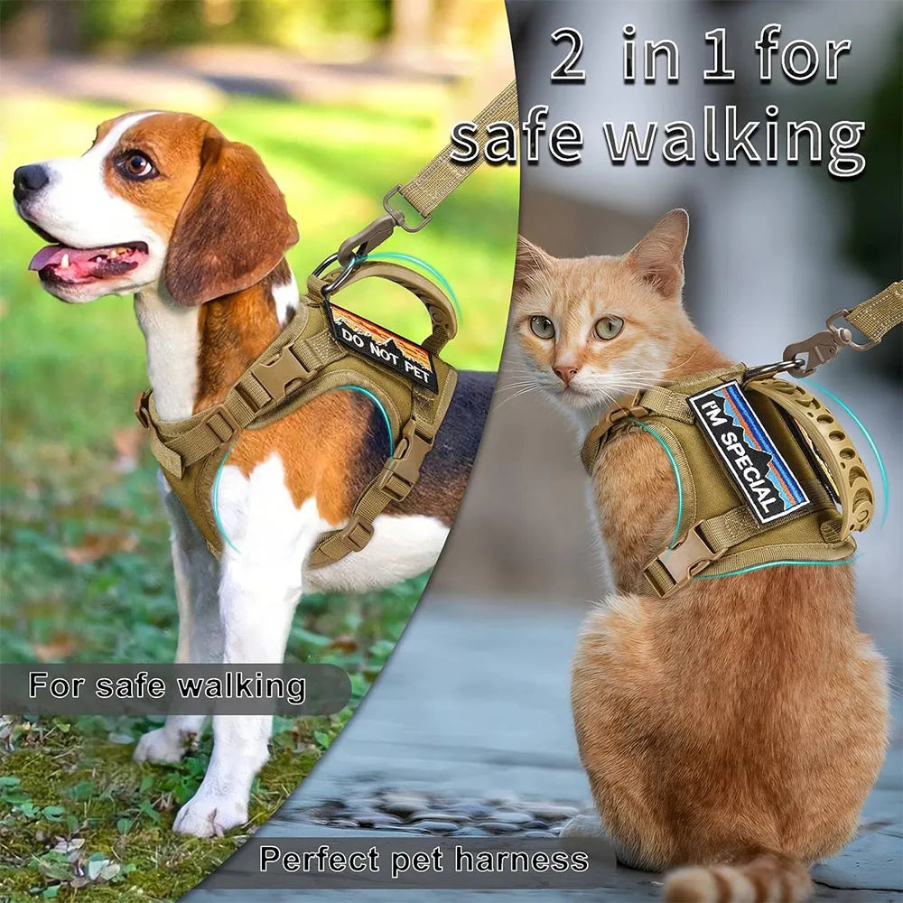 Tactical Pet Harness with Leash