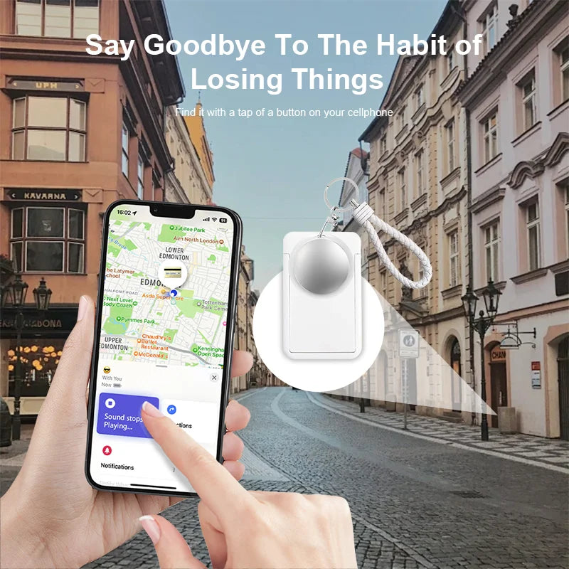 Mini Apple Find My Compatible Smart Tracker - Anti-Loss Locator for Pets, Dogs, Cats, Keys, Wallets, Luggage & Kids