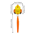 Wind-Up Bird Cat Teaser Toy — Sounding Bite-Resistant Tail-Pull Interactive Indoor Cat Toy