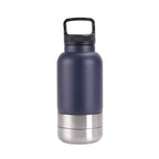 3 in 1 Stainless Steel Pet Water Bottle 32Oz Detachable Dog Drinking Bottle Large Capacity Multi-layered Pet Food Bottle Hiking