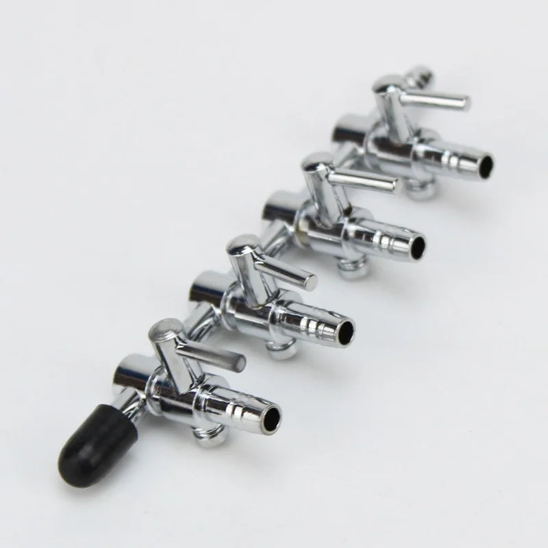 Stainless Steel Aquarium Air Flow Splitter & Regulating Valve (Oxygen Pump Distributor, Adjustable)