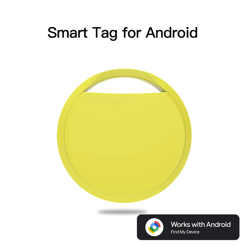 Bluetooth GPS Smart Tag Tracker for Android - Google Find My Compatible for Pets & Keys (Samsung/Xiaomi)