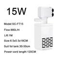 3-in-1 Silent Submersible Aquarium Filter Pump (220V, Aerator, Wave Maker, Water Changer)
