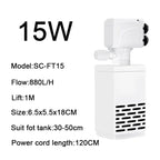 3-in-1 Silent Submersible Aquarium Filter Pump (220V, Aerator, Wave Maker, Water Changer)