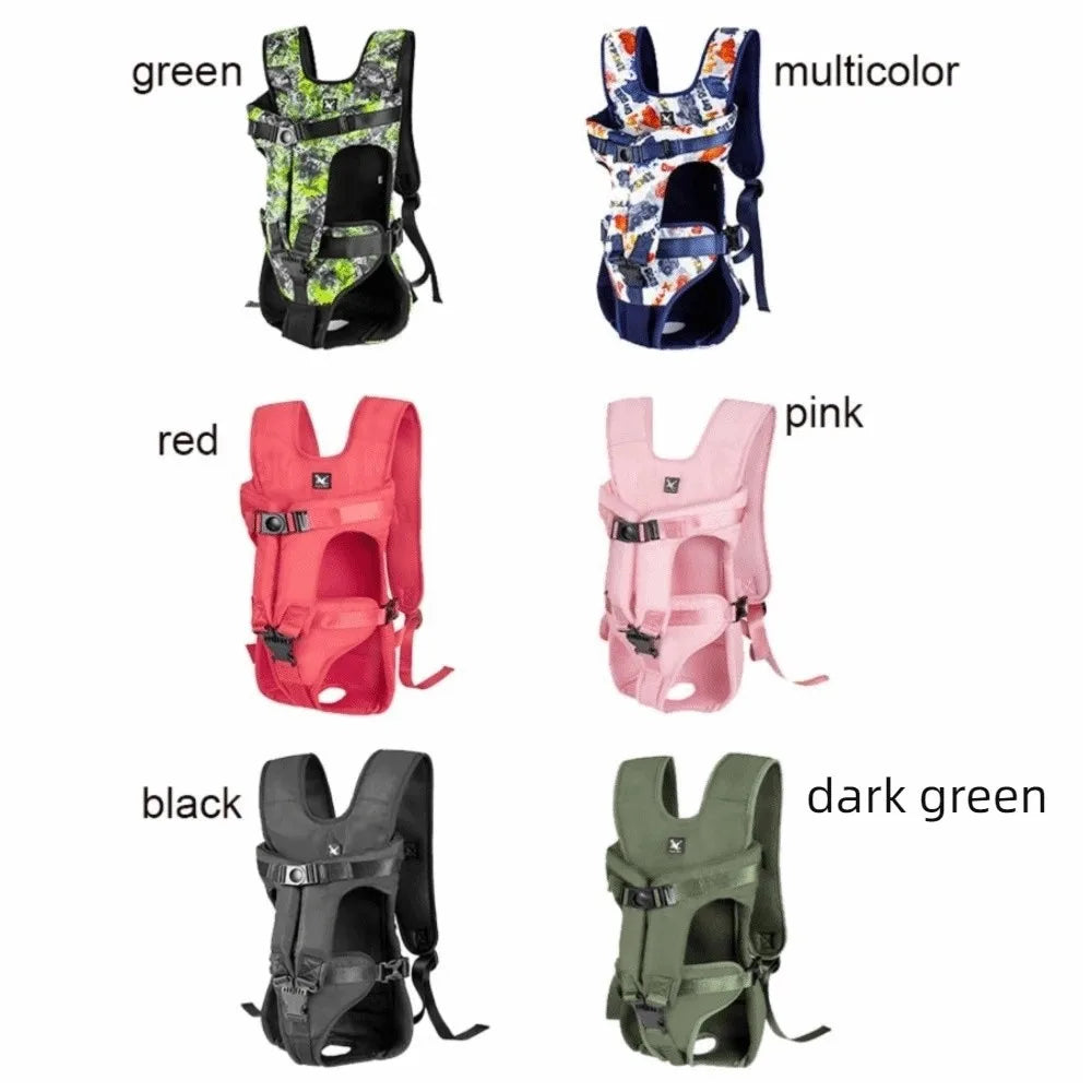 Adjustable Oxford Front Pet Backpack (Breathable, Multi-Size, All Seasons)