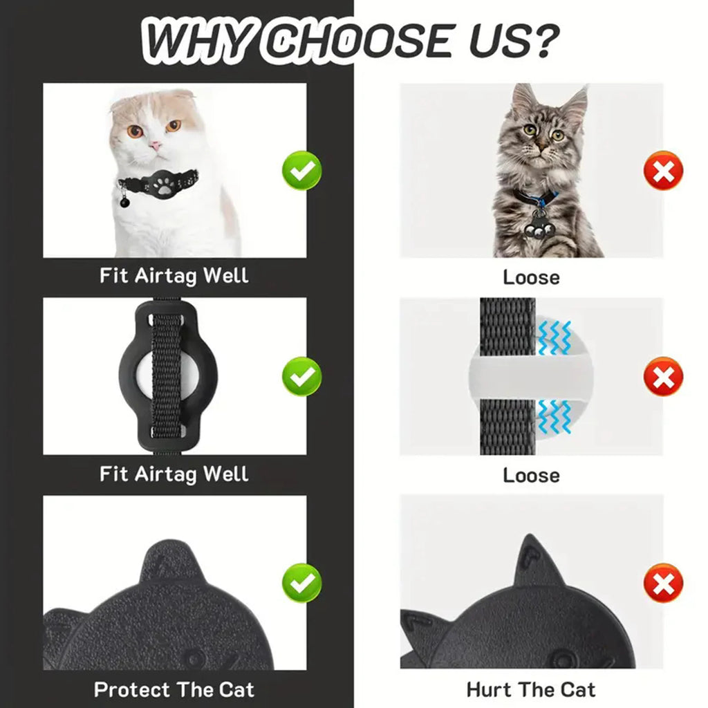 Electronic Smart Pet Locator Collar - Waterproof GPS Anti-Loss Device for Cats & Kittens (iOS & Android)