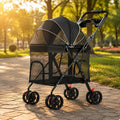 Multi-Purpose Pet Stroller Easy Fold Folding Pet Stroller Sturdy Frame Mesh Ventilation for Walks