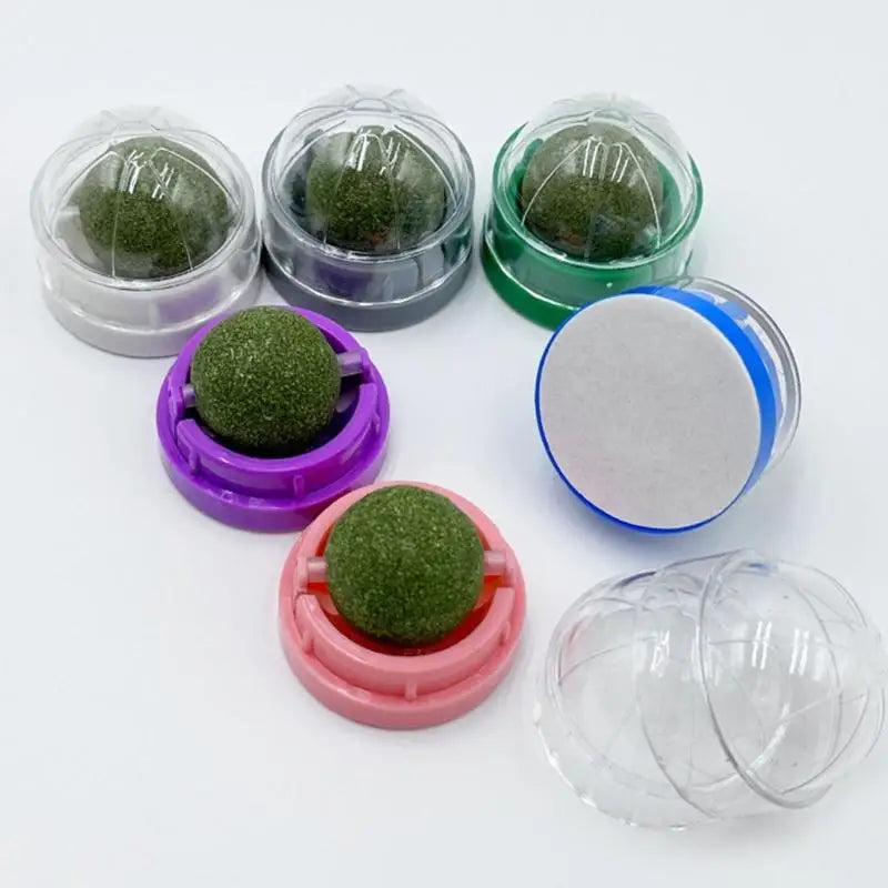 3-Pack Cat Mint Chew Balls — Interactive Teething Toy Set for Kittens & Adult Cats