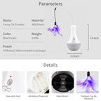 Automatic Rotating Feather Cat Teaser Toy