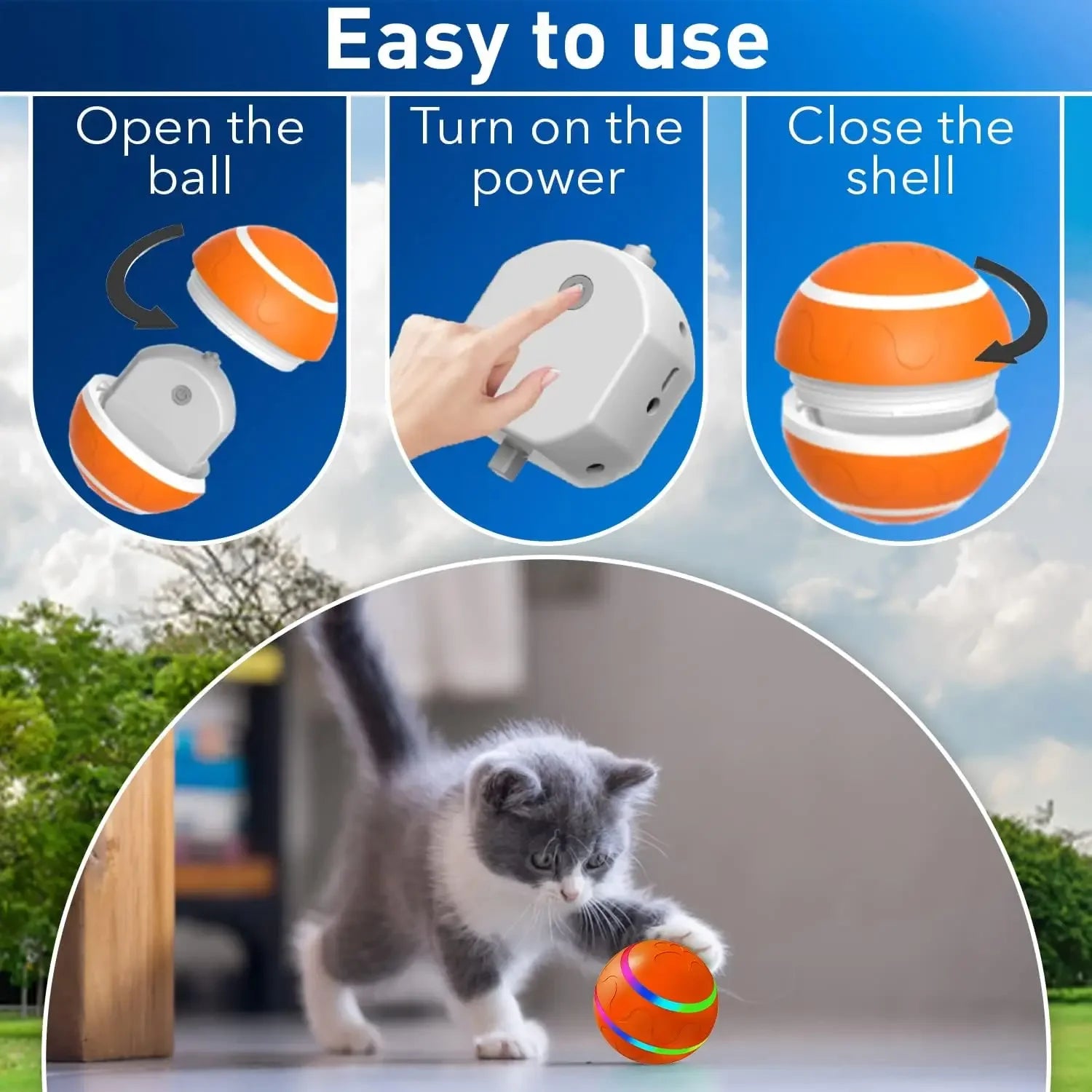 Interactive Smart Pet Ball