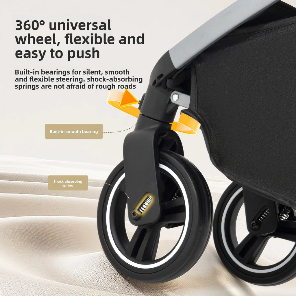 Detachable Basket Pet Stroller Ultra Lightweight Foldable For Small Medium Dogs Cats Outdoor Travel Portable Pet Carrier