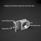 Aluminum Alloy Aquarium Tube Holder Clamp (Water Pipe Hose Mount, Tank Glass Clip)