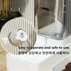 B1 Dog Automatic Feeder Transparent Automatic Gravity Cat Water Bowl High Capacity Food Storage  Container Cat And Dog