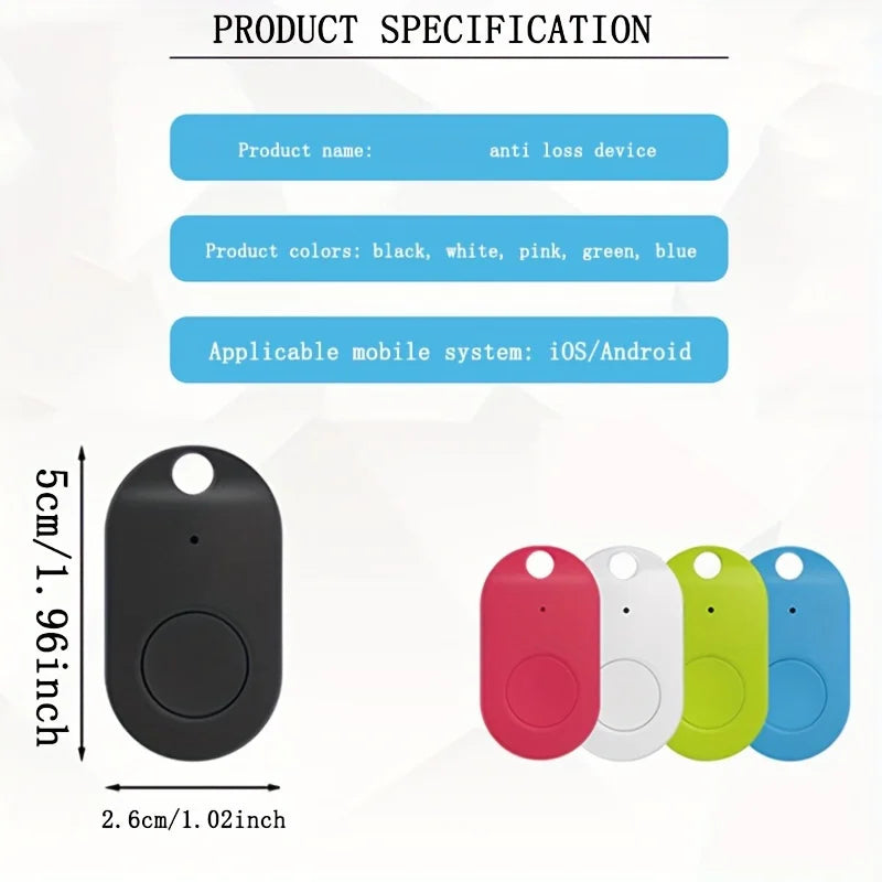Portable Smart Anti-Loss GPS Tracker - Mobile Tracking Key Finder for Dogs, Cats, Wallets, Keychains & Luggage