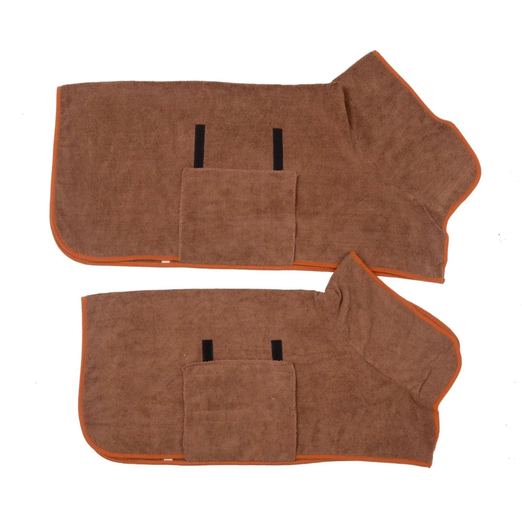 Super Absorbent Microfiber Pet Bathrobe Quick-Drying Soft Comfortable Towel Drying Robe Adjustable Hook And Loop Pet Supplies