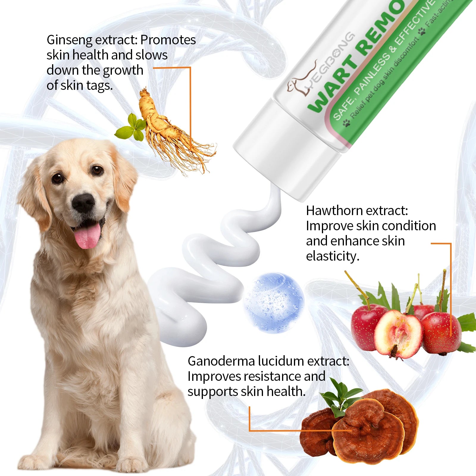 YEGBONG 20g Pet Skin Care Balm Gentle Soothing Natural Formula Vet Recommended Mild Nourishing for All Breeds Sensitive Skin