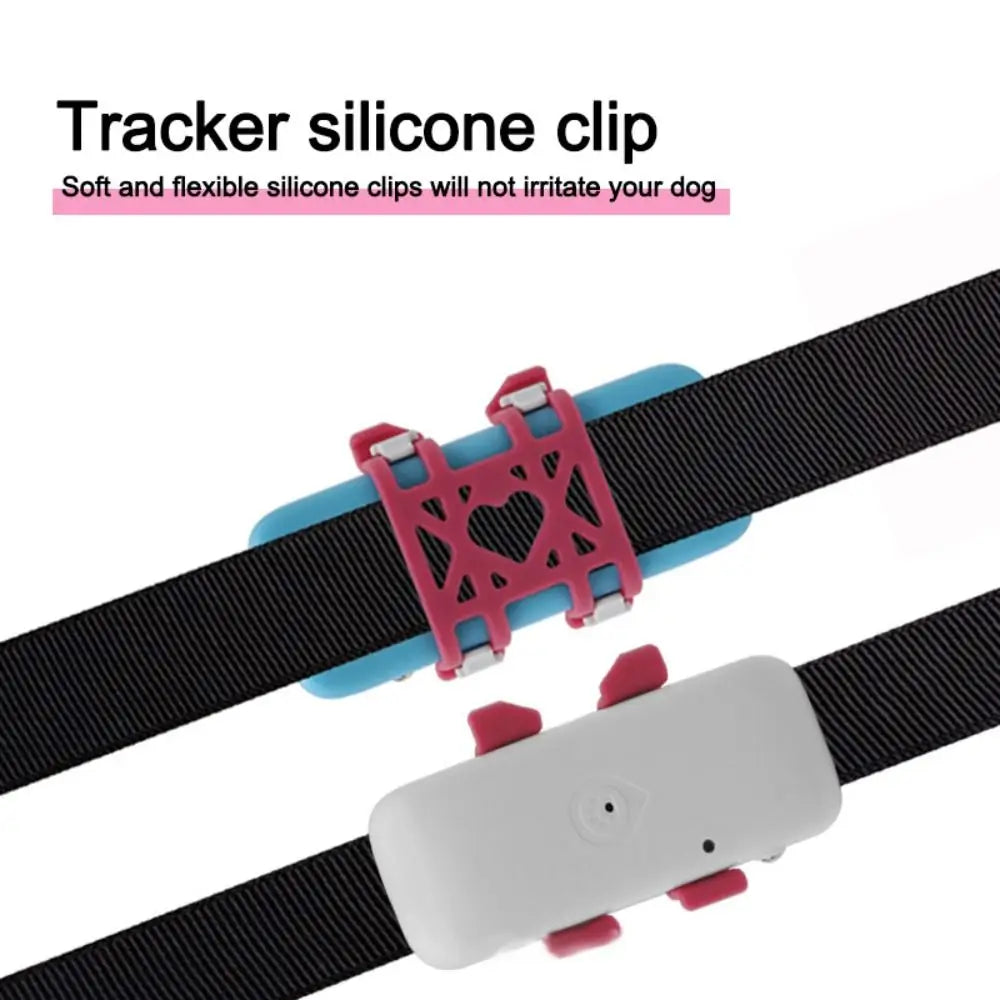 Anti-Slip Silicone Positioner Clips for TK911SA Pet GPS Tracker - Easy-Install Multi-Color Accessory Set