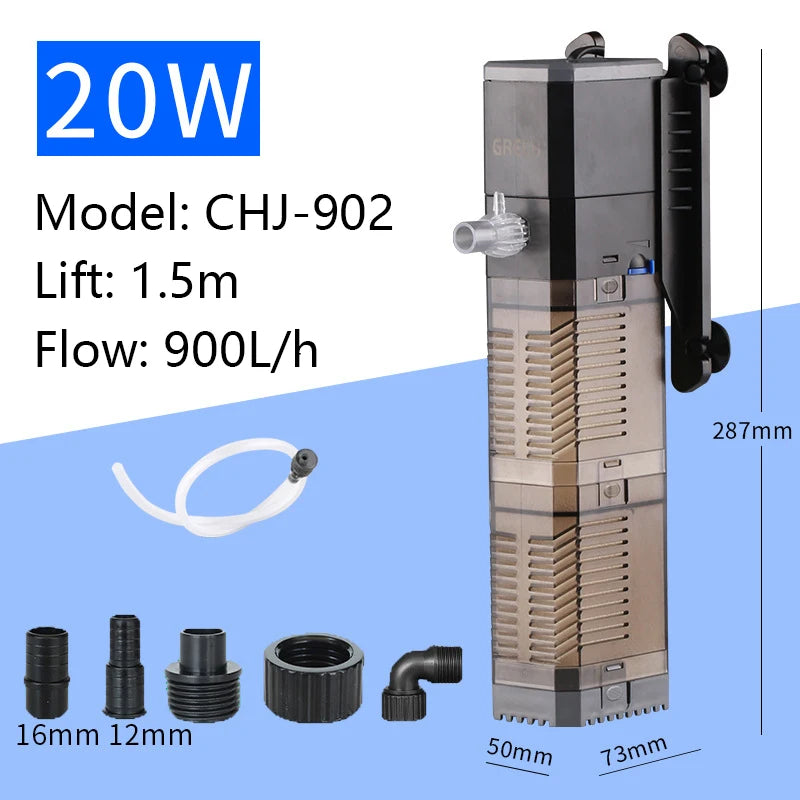 4-in-1 Aquarium Submersible Pump Replacement Filter Cotton (CHJ502/602/902/1502, Micro Water Pump)