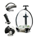 2026 Transparent Pet Luggage Large Capacity Handheld Pet Carrier Bag Portable Travel Cart for Cats Dogs