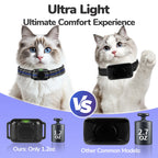Ultra-Small Lightweight Cat Shock Training Collar — 2000ft Remote Waterproof Rechargeable