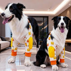 Elastic Dog Elbow Brace with Cartoon Pattern (Anti-Lick, Joint Protection)