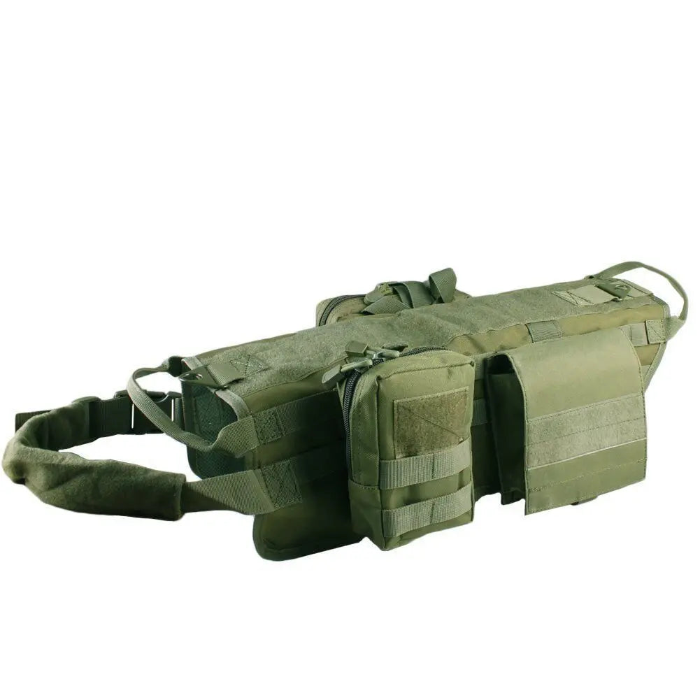 Tactical Camouflage Dog Vest Large Dog Outdoor Training Chest And Back Set Explosive Charge Leash Military Police Dog Equipment