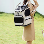 Pet Carrier Backpack Zippered Mesh Pet Carrier Backpack Top Handles Water-Resistant for Outdoor Use