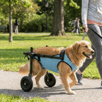 Adjustable Dog Wheelchair Comfortable Breathable Dog Mobility Scooter Hind Leg Support Pet Wheelchair Cart Outdoor Use