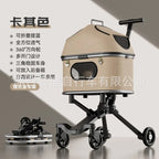 New Style Lightweight Foldable Detachable Pet Stroller Small Dog Cat Stroller Travel Carrier Cage For Walking Outdoors