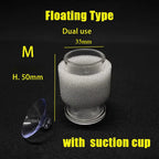 Acrylic Aquarium Fish Feeding Ring (Anti-Drift, Transparent, Floating Food Station)