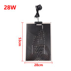5-45W Reptile Vivarium Heat Mat With A 10-Level Regulator Pets Heating Pad for Indoor Plants Seeding Warm Temperature Controller