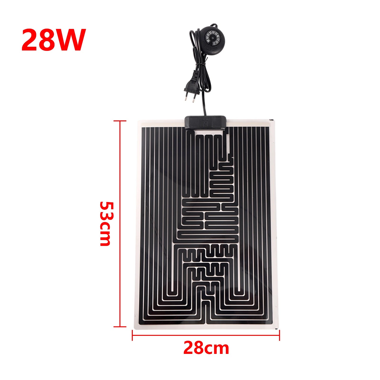 5-45W Reptile Vivarium Heat Mat With A 10-Level Regulator Pets Heating Pad for Indoor Plants Seeding Warm Temperature Controller