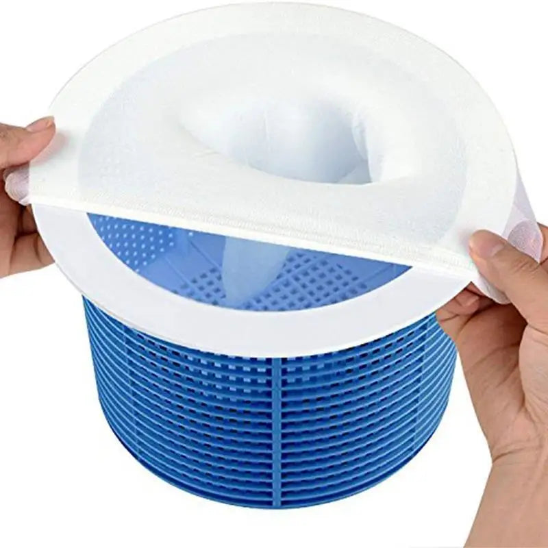 Pool & Tank Skimmer Socks (Reusable, 100 Mesh, Debris & Leaf Filter for Skimmer Baskets)