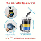 SUNSUN External Aquarium Filter Canister (Silent, Freshwater & Saltwater, Up to 55 Gal)