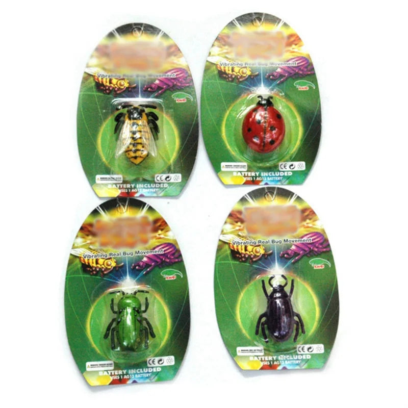 Electric Rotating Beetle & Ladybug Simulation Insect Cat Toy — Motorized Moving Interactive Pet Toy