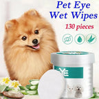 130Pcs Pet Eye Wipes Cats And Dogs Tearmark Wet Wipes Cats And Dogs Universal No Irritation Cleaning Products