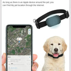 Mini Smart Bluetooth GPS Tracker for Pets, Kids & Bags - Adjustable Anti-Loss Collar Locator (iOS & Android)