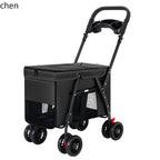 Hxl pet stroller - lightweight, foldable pet carrier for small pets