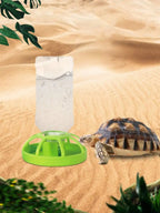 1pc Crawler Turtle Automatic Water Dispenser Climbing Pet Land Turtle Lizard Palace Keeping Box Tank Landscape Water Basin