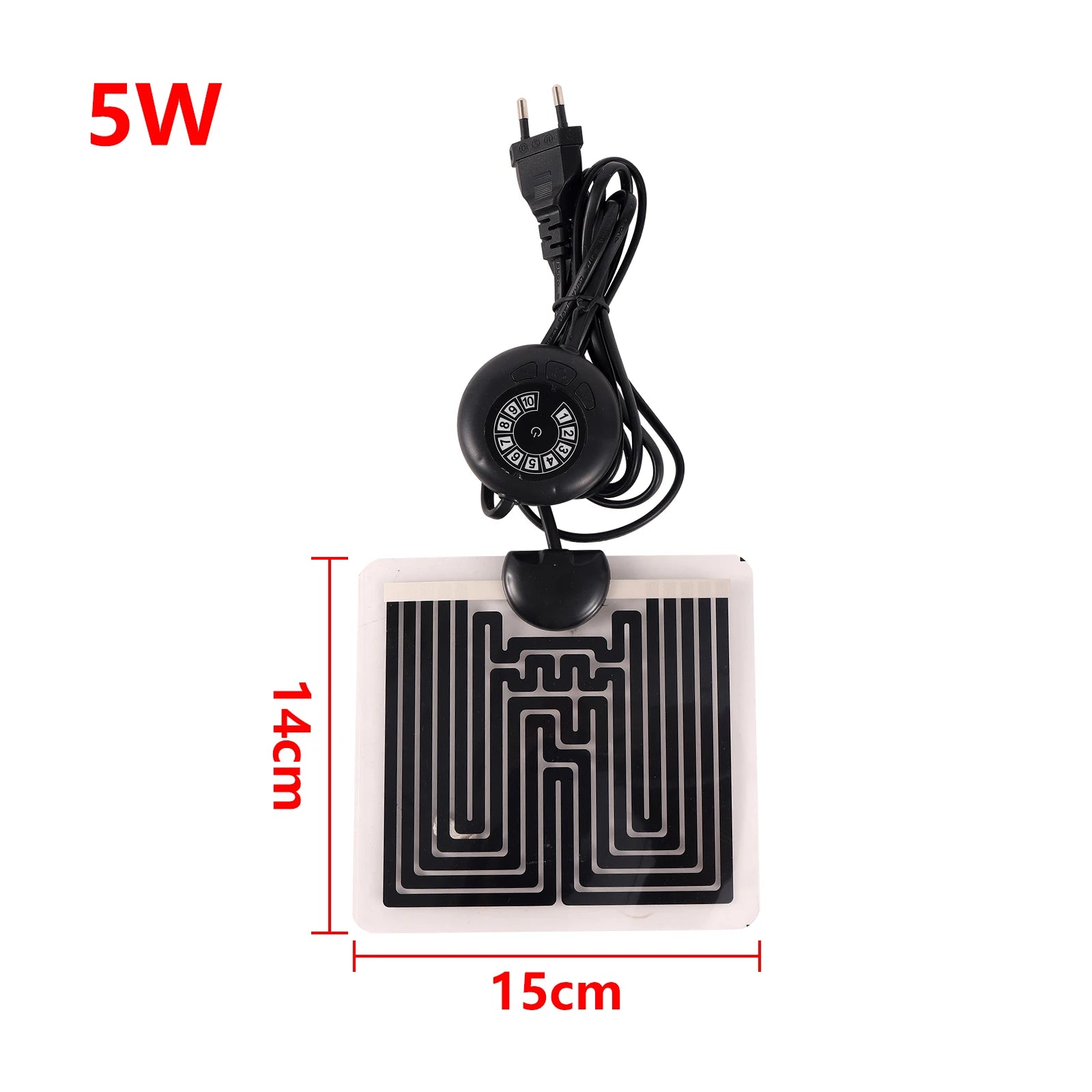 EU Plug Reptile Heating Pad For Lizard Turtle Heater Reptiles Warm Adjustable Temperature Controller Mat For Small Fish Tank 1Pc