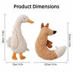 Goose Cartoon Plush Pet Chew Toy with Rustle Sound — Interactive Teething Toy for Cats & Dogs