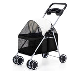 Portable Foldable Outdoor Pet Stroller Lightweight Small Dogs Cats Rabbits Pet Stroller Pet Stoller Stroller for Dog Dog Trolley