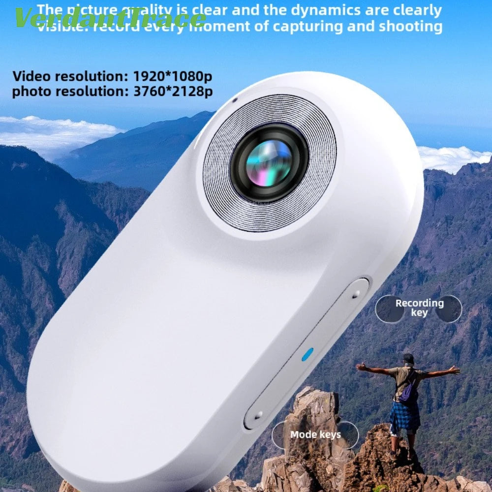 VerdantTrace VTA1 HD 1080P Pet Collar Action Camera - Lightweight Mini Body Cam for Video & Photo Recording