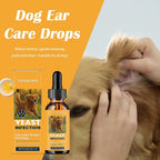 60ml Pet Ear Drops Dissolve Ear Wax Odor Remover Anti Itching Natural Non Irritating Hypoallergenic Ear Cleaner For Dogs