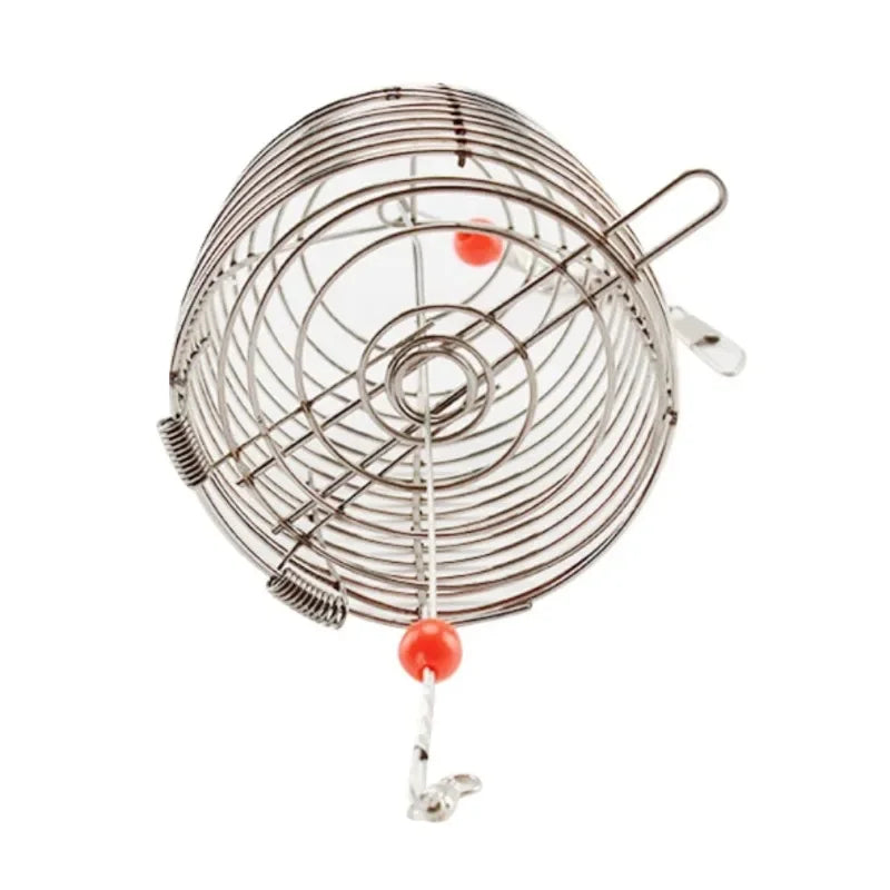 Stainless Steel Shrimp Feeding Dish Bowl (Metal Bait Cage, Fish Tank Food Container)
